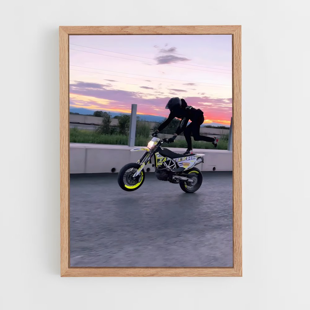 Poster moto super dynamique – affiche Husqvarna (vue 4)